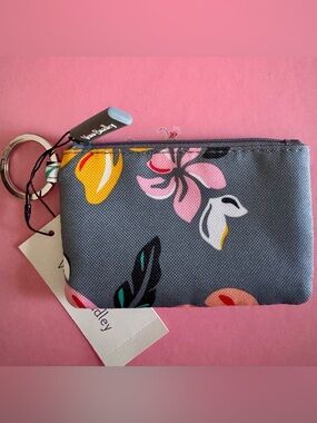 Vera Bradley NWT Lighten Up Water Repellent Zip ID Coin Case Coastal Paradise